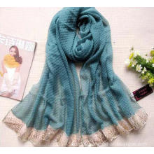 Large Size Crumple Polyester Voile Scarf
